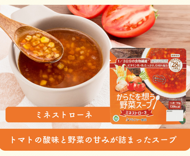 からだを想う野菜スープ【9袋セット】☆調理不要。温めずにそのまま