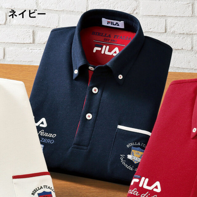 FILA ネイビー ポロシャツXLサイズ【新品未使用】 FILA【フィラ】 ネイビー 半袖 ポロシャツ L - メルカリ