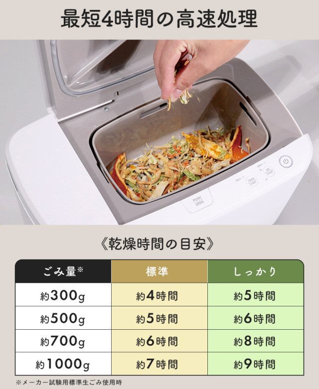 温風乾燥式 生ごみ処理機エコカリス☆悪臭とサヨナラ！生ごみが