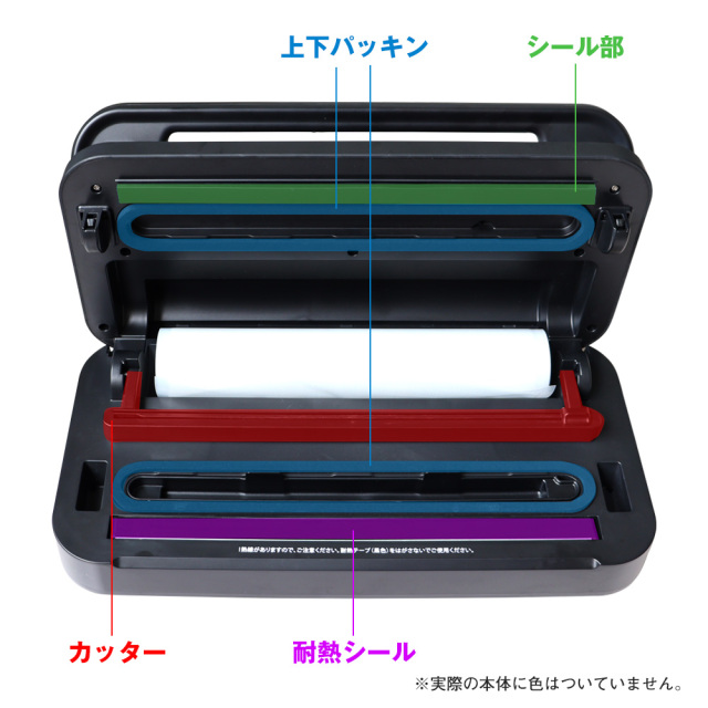 真空パックんplus2専用 交換用上下パッキン2本セット☆真空