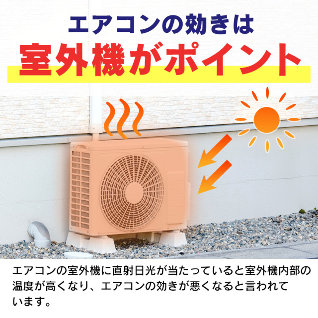 エアコンの室外機を守りますA-77281☆室外機を直射日光から守って熱効率UP