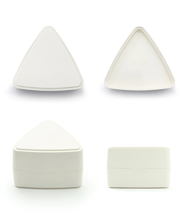 GEL-COOL triangle おにぎりケース（2個セット）☆蓋が保冷剤に