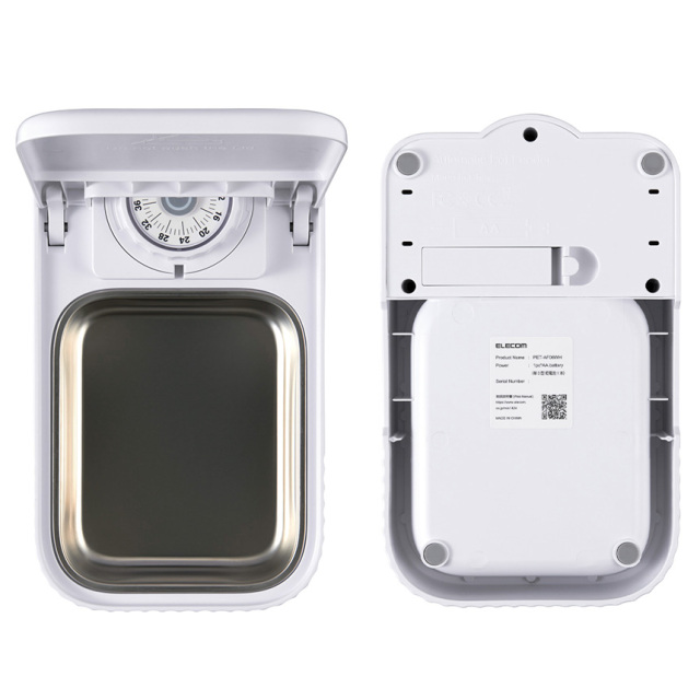 ダイヤルタイマー式自動給餌器ウエットフード対応【PET-AF06WH】☆お