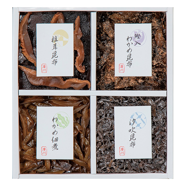 廣川昆布　御昆布　4品佃煮詰合せ（HB-15）　No.15 | 初盆・新盆のお返し 割引き商品 （返：2割）