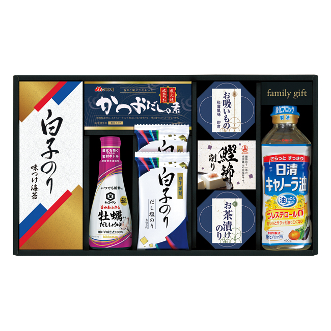 キッコーマンしょうゆ＆白子のり食卓詰合せ　No.40