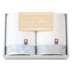 今治スイートホワイト　ハンドタオル2Pセット　No.20