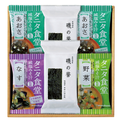 タニタ食堂監修　減塩みそ汁と味海苔　No.15 | 初盆・新盆のお返し 割引き商品 （返：3割）
