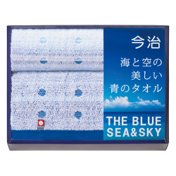 今治　海と空の美しい青のタオルセット　No.20 | 初盆・新盆のお返し 割引き商品 （返：3割）