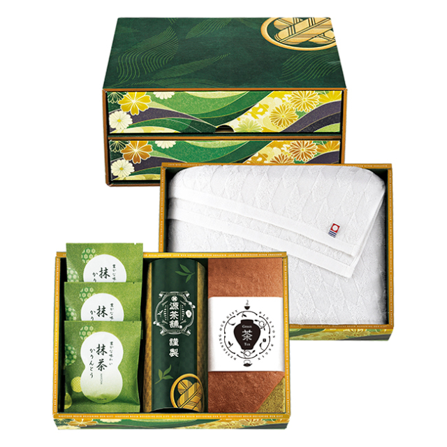 【フォロワー様またはリピーター様】専用・緑+茶セット≪特割特価≫ 源茶舗select 宝乃菓 茶露の極み二段箱 B No.50｜特選ギフト