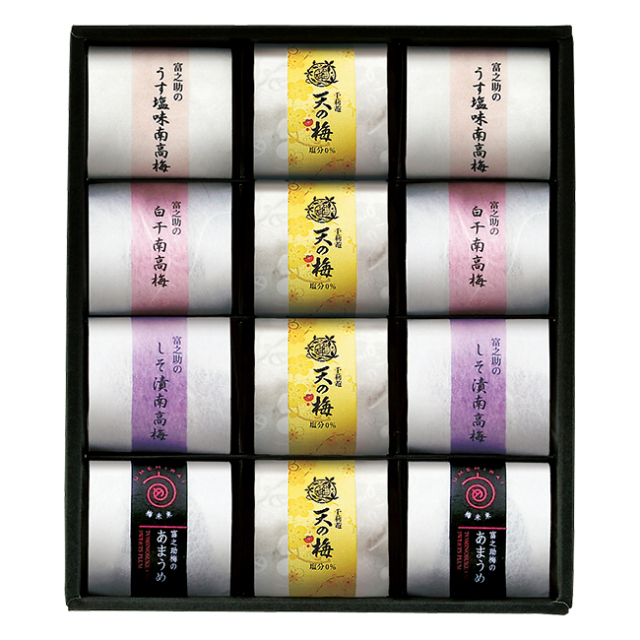 梅未来×千莉菴 「天の梅」紀州南高梅御進物5種詰合せ No.36｜特選
