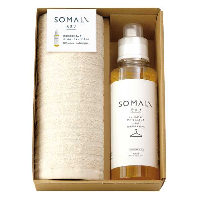 そまり 洗濯用液体石けん・ハンドタオルセット No.30｜特選ギフト