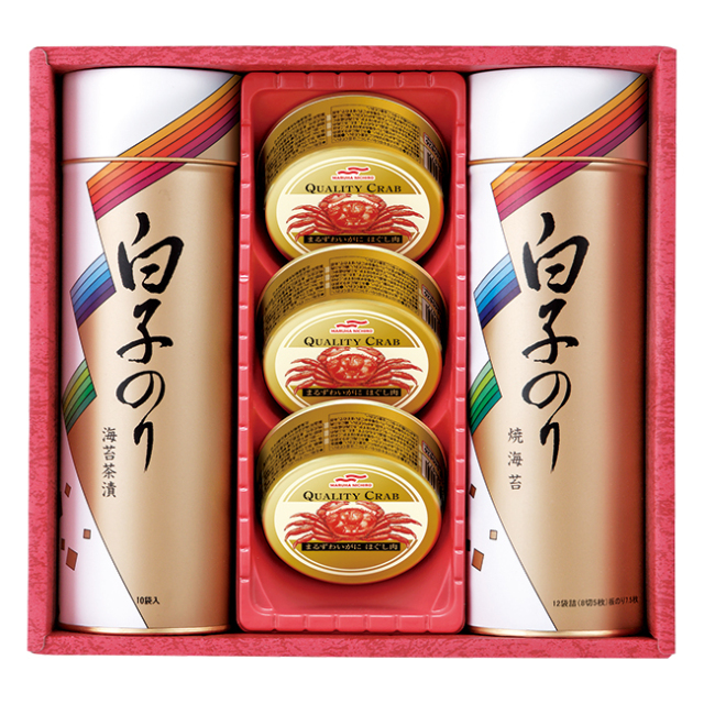 白子のり のりとカニ缶詰合せ No.40｜特選ギフト｜｜香典返し.JP