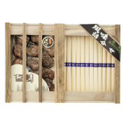 乾物家　国産椎茸と手延そうめん御詰合せ【木箱】　No.50