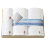 今治　The　WHITE　木箱入りバス2P・フェイスタオル2Pセット　No.80