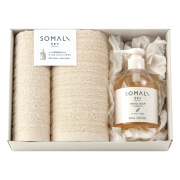 そまり　ハンド用液体石けん・フェイスタオル・ハンドタオルセット　No.40