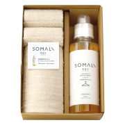 そまり　洗濯用液体石けん・フェイスタオル・ハンドタオル2Pセット　No.50