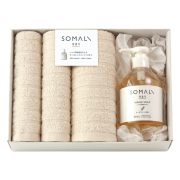 そまり　ハンド用液体石けん・フェイスタオル・ハンドタオル2Pセット　No.50