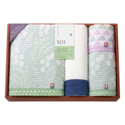 SUI-翠-　今治・泉州　バスタオル・フェイスタオル2P・タオルハンカチセット　No.50