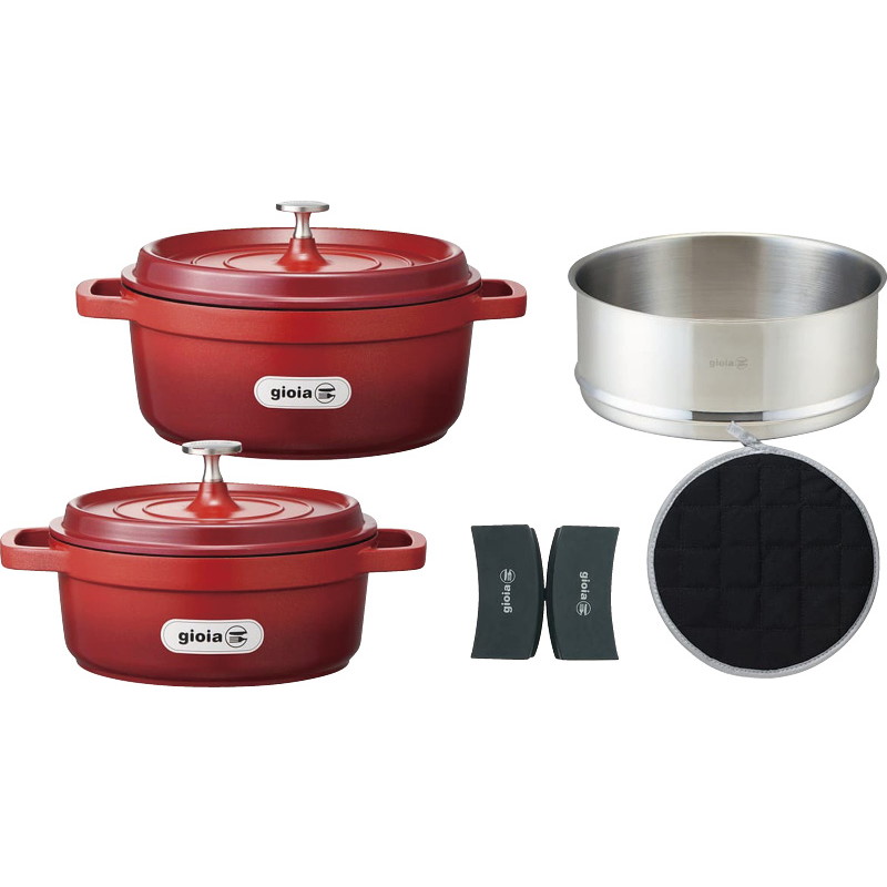 キャセロール&蒸し器5点セット 楽天市場】キャセロール&蒸し器5点セット XC-5BK 調理用品