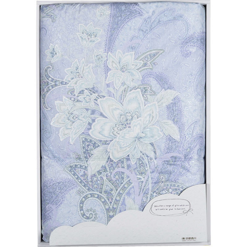 【送料無料】nishikawaゴーライト羽毛肌掛けふとんブルー B1158-574