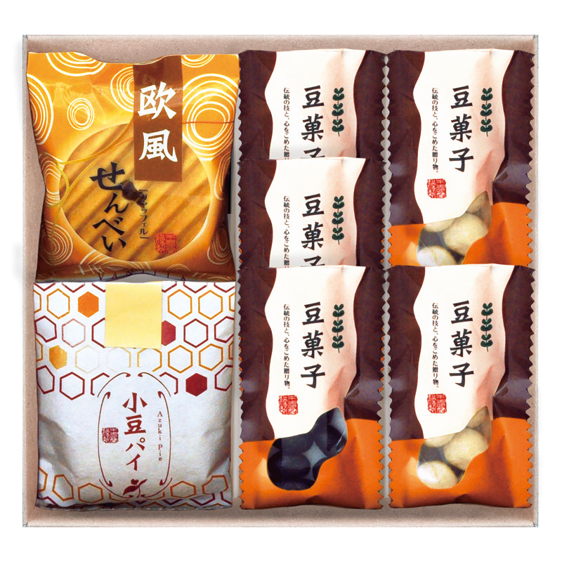 【一括お届け】小豆パイ・欧風せんべい和菓子詰合せ B2045-095