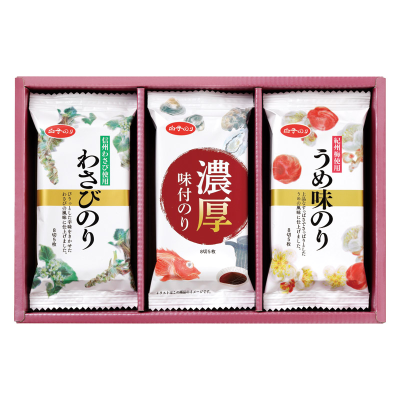 【一括お届け】白子のり味のりバラエティ詰合せ B2048-044