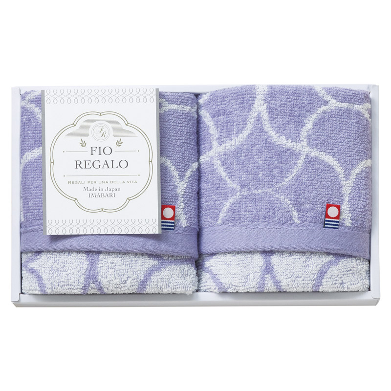 【一括お届け】FIO REGALOウォッシュタオル2P B2053-016