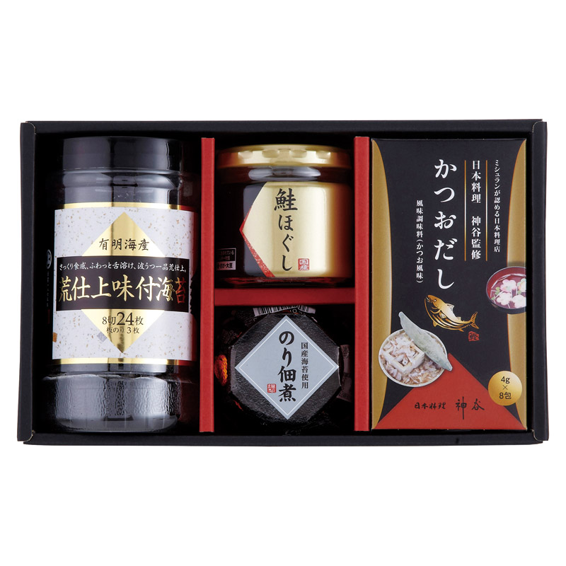 【一括お届け】荒仕上味付海苔＆調味料ギフト B2065-090