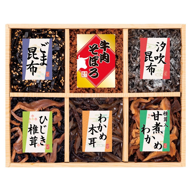 【一括お届け】廣川昆布風味彩々 6品佃煮詰合せ B2065-115