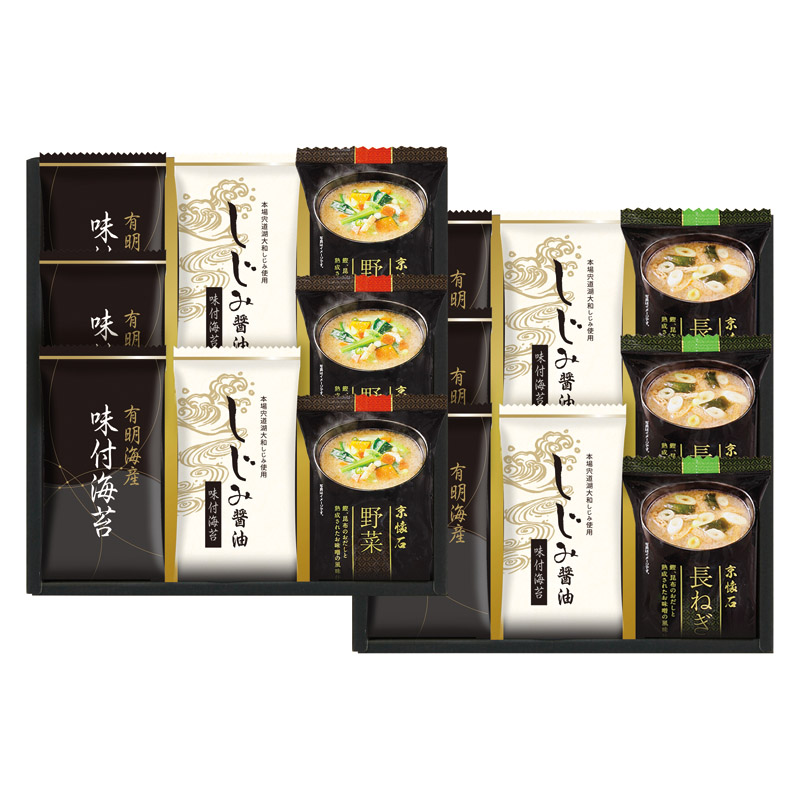 【送料無料】マルコメフリーズドライみそ汁＆有明海産味付海苔セット B2098-124