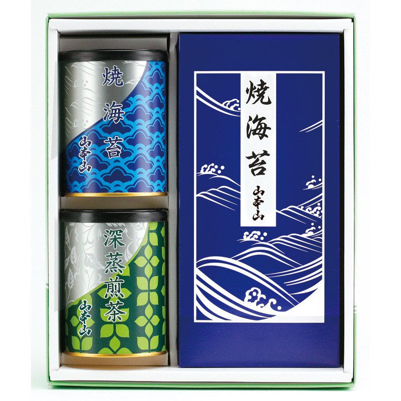 【送料無料】山本山海苔・銘茶詰合せ B2103-046