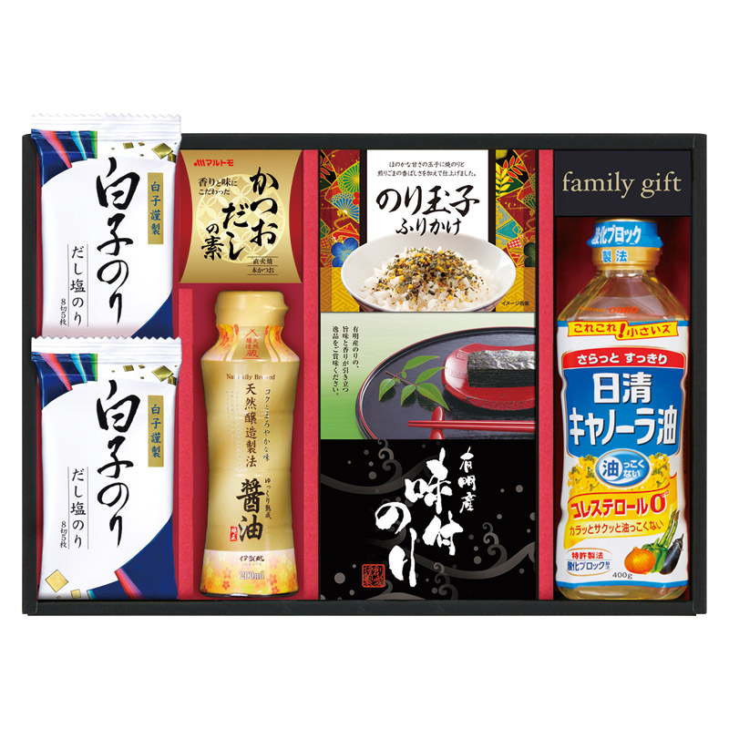 【送料無料】日清オイリオ＆白子のり食卓詰合せ B2105-096