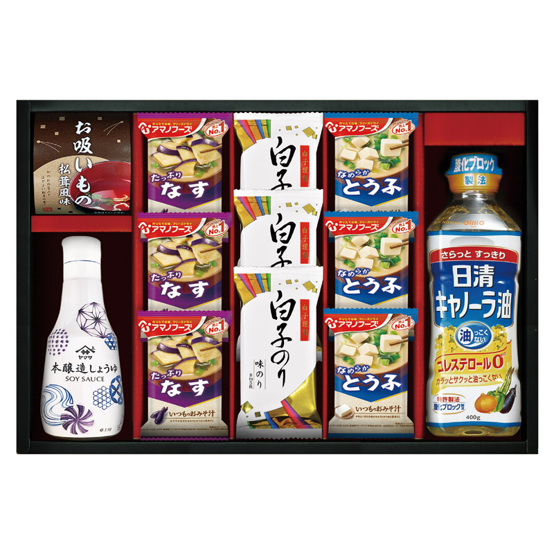 【送料無料】アマノフーズ＆ヤマサ鮮度しょうゆ詰合せ B2105-104