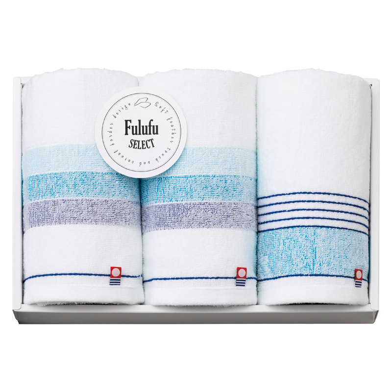 【送料無料】今治Fulufu SELECT（フルフセレクト）フェイスタオル3P B2113-066
