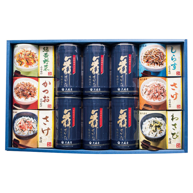 【送料無料】大森屋舞すがた卓上のり・ふりかけ・お茶漬詰合せ B2125-024