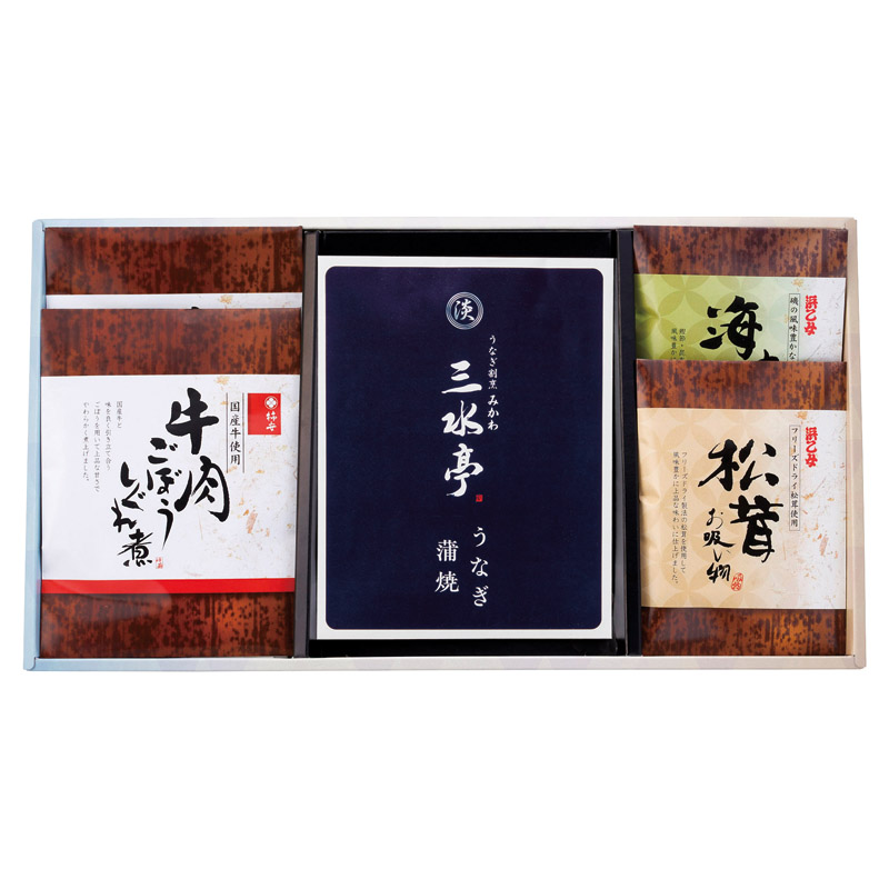 【送料無料】三河一色産うなぎの蒲焼・柿安・お吸物セット B2126-084