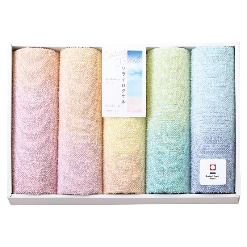 【送料無料】Solairo Towel （ソライロタオル）フェイスタオル5P B2133-099