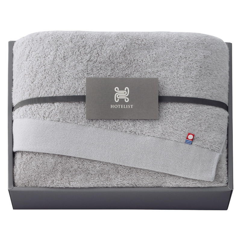 【送料無料】今治HOTELISTバスタオルグレージュ B2134-030