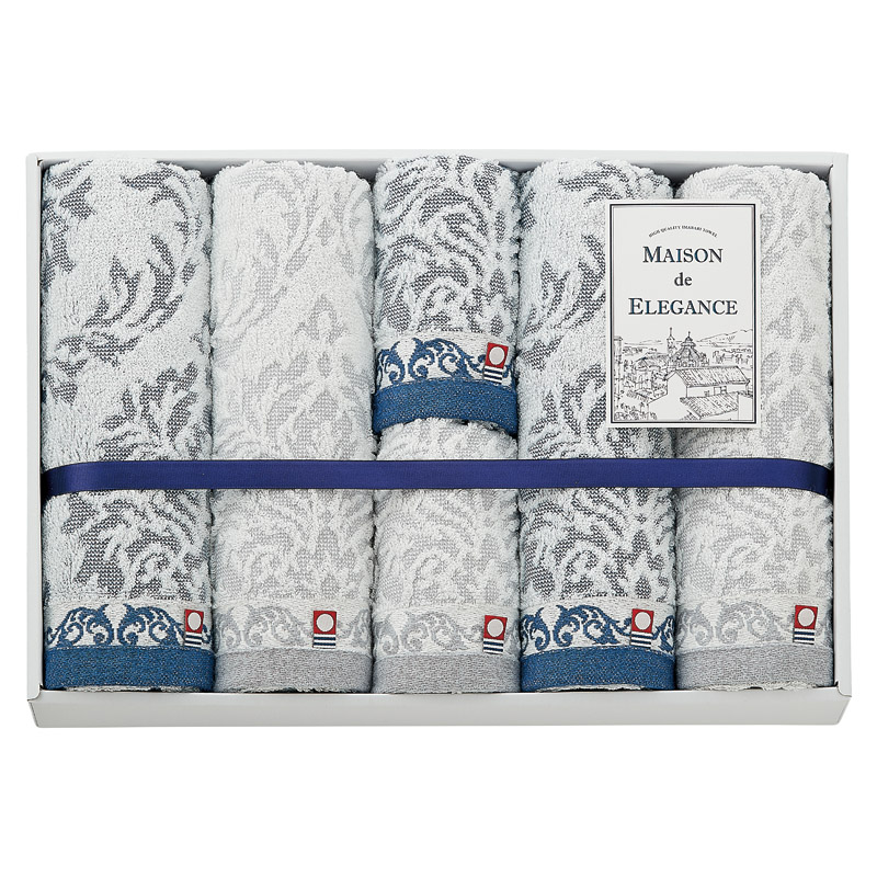 【送料無料】MAISON de ELEGANCE メゾン ド エレガンスフェイスタオル4Pウォッシュタオル2P B2134-075