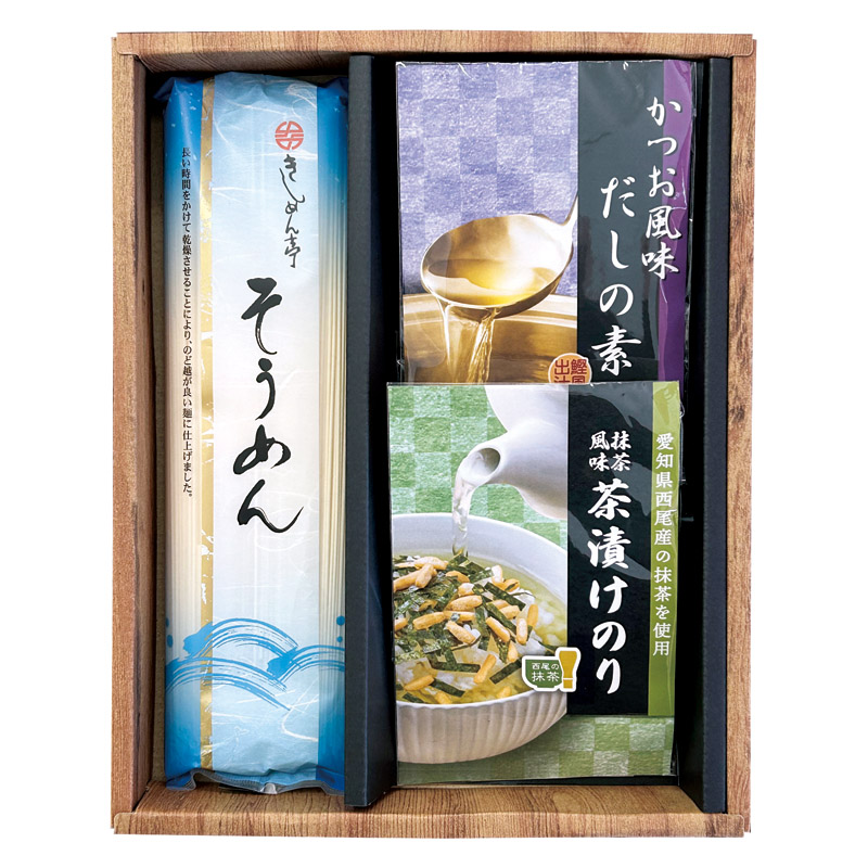 【一括お届け】ご飯の友とそうめんギフト H1013-6