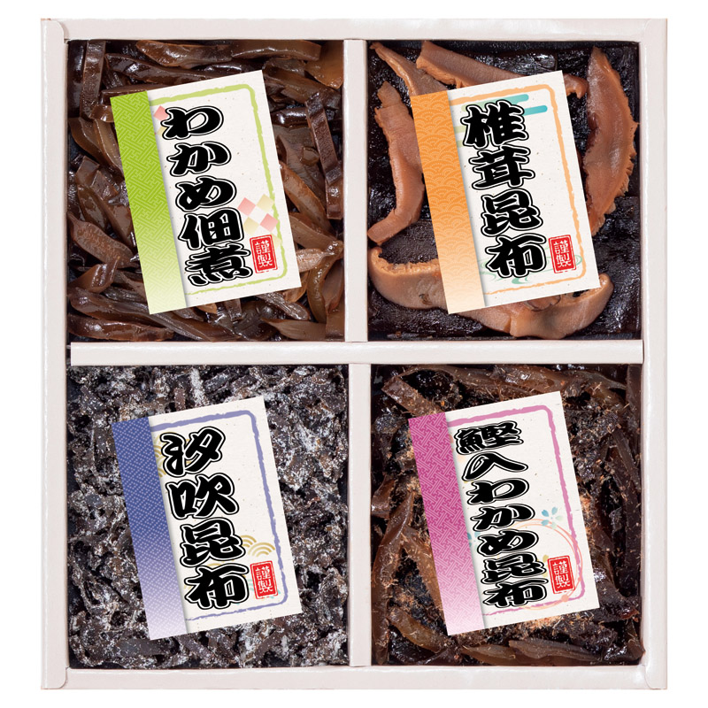 【一括お届け】御昆布 佃煮4品詰合せ H9031-6