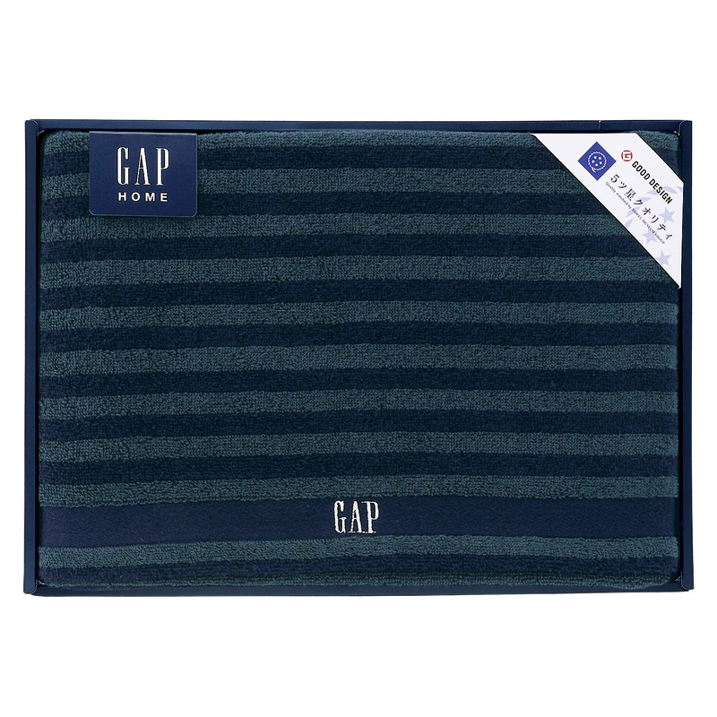 【送料無料】GAP HOMENEW ボーダーギフトバスタオル L1044-070