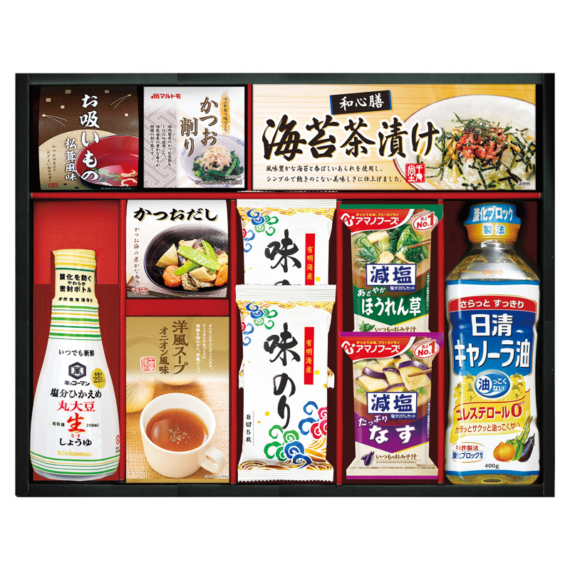 【送料無料】日清キャノーラ油＆アマノフーズバラエティセット L1058-046