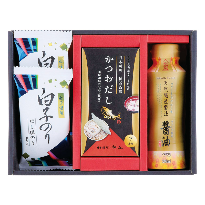 【一括お届け】和の調味料詰合せ L1061-017