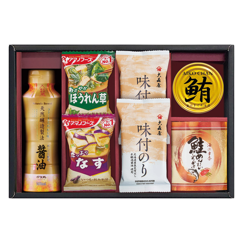 【送料無料】アマノフーズ＆大森屋味付のりギフト L1062-035