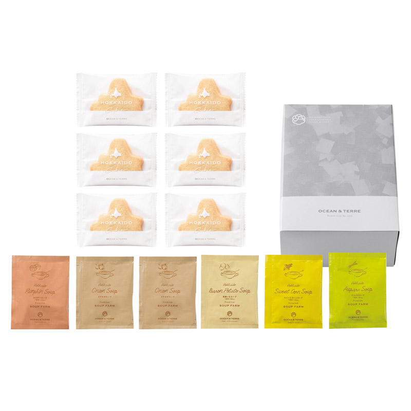 【送料無料】OCEAN＆TERRE北海道野菜CUPスープ＆クッキー L1069-098