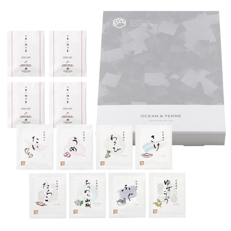 【一括お届け】OCEAN＆TERREお茶漬け＆お吸い物セット L1080-067