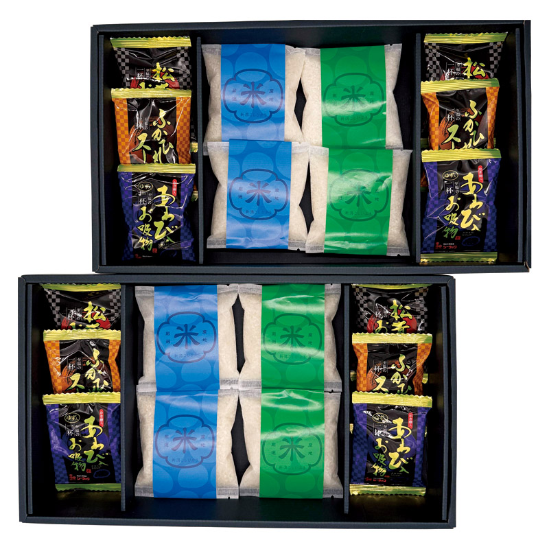 【送料無料】初代田蔵新潟米食べくらべお吸物ギフトセット L1084-055