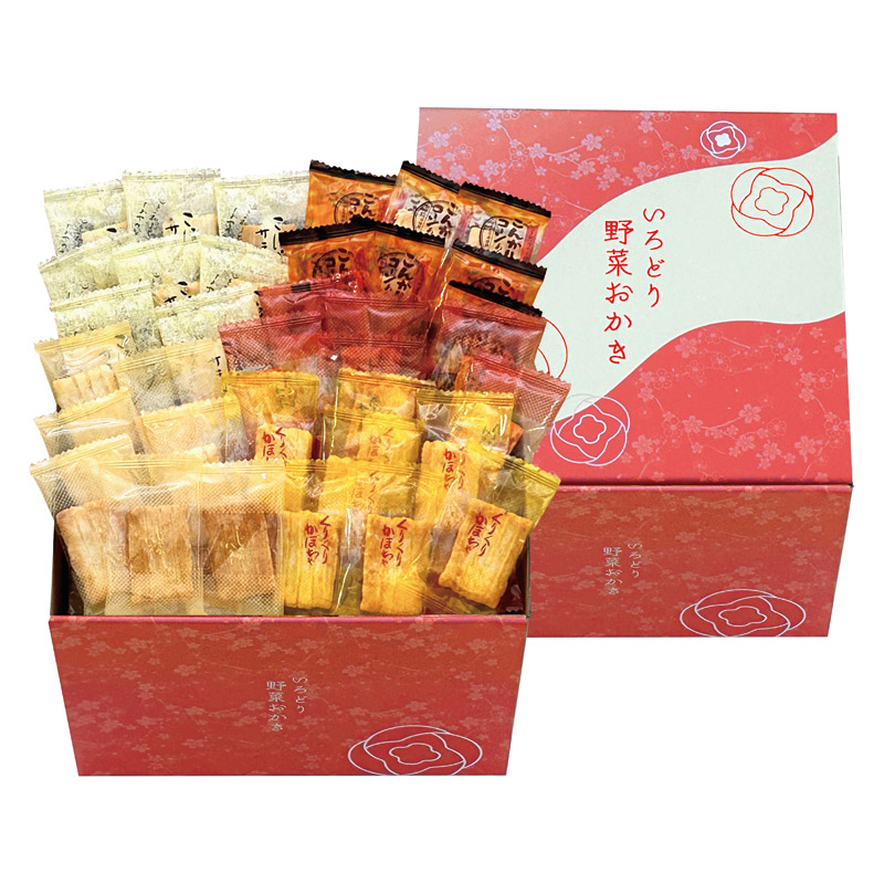 【送料無料】いろどり野菜おかき L1105-114