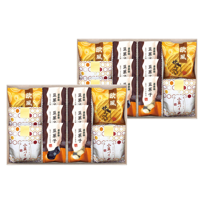 【送料無料】小豆パイ・欧風せんべい和菓子詰合せ L1110-114
